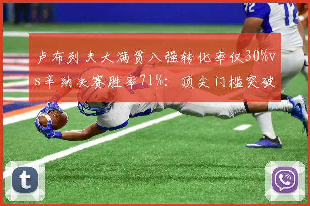 卢布列夫大满贯八强转化率仅30%vs辛纳决赛胜率71%：顶尖门槛突破瓶颈对比